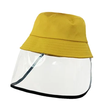 

Outdoor Safety Mask Anti Spitting Spring Dustproof Clear Cover Saliva Isolation Face Protection Kids Fisherman Hat Travel Shield