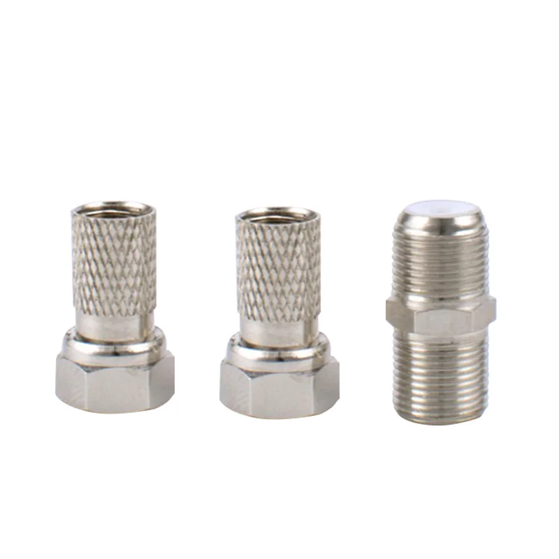 Для расширения двойных спутниковых кабелей WF65 комплект содержит 4 F type коннектора