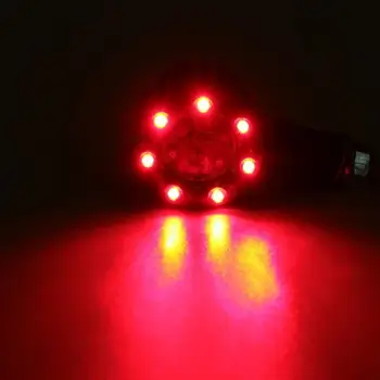 

4 Wires LED Turn Signal Lights Amber+Red 2pcs Brake Motorbike Left Right Indicator Motorcycle