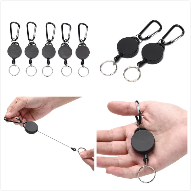 Эластичный брелок Recoil Sporty Anti Lost Yoyo Ski Pass ID Card эластичный стальной трос выдвижное