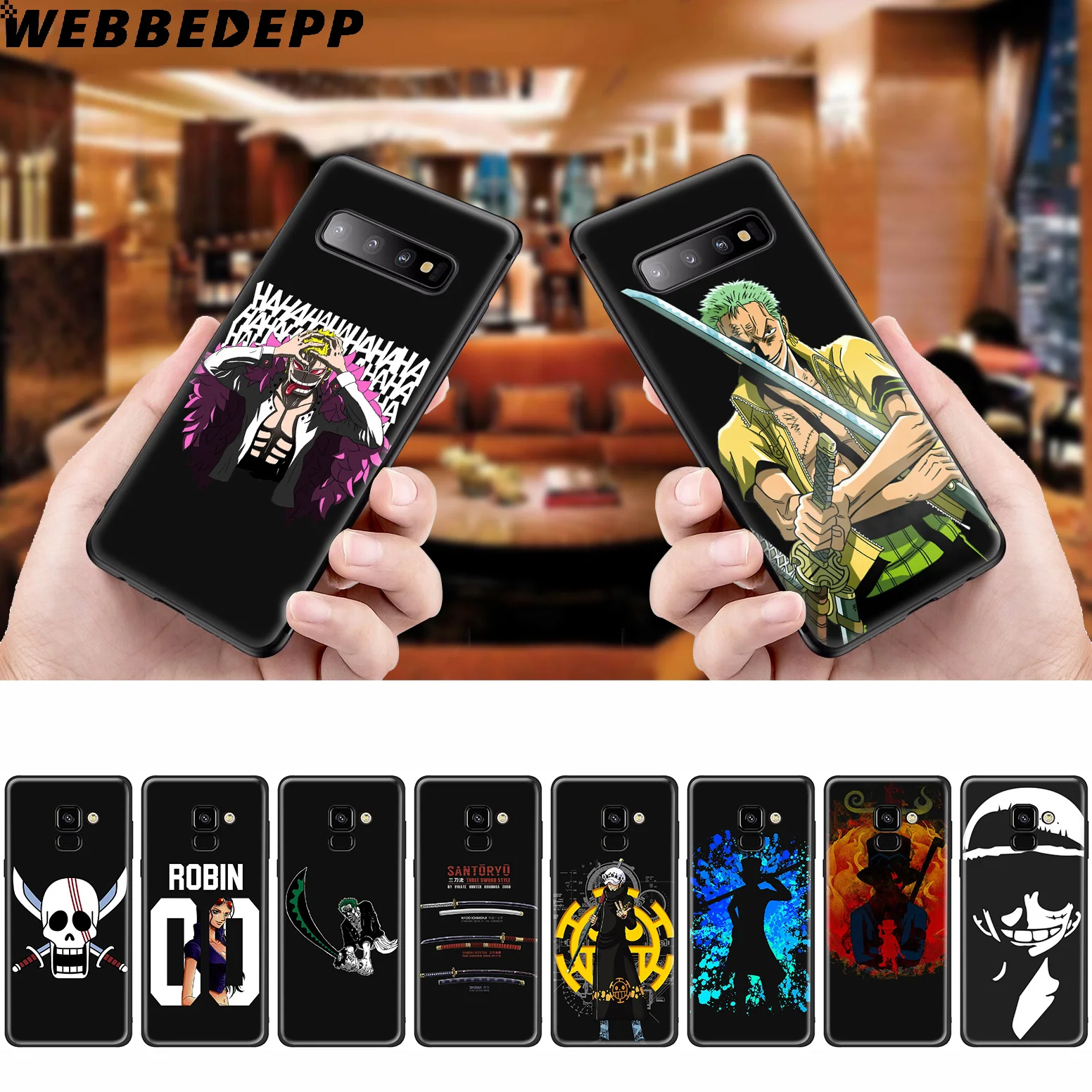 Zoro One Piece Robin Luffy Soft Case for Samsung Galaxy A50s A40s A30s A20s A10s Phone Cover TPU |