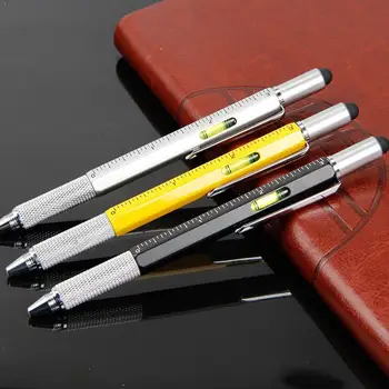 

Multi-Function 6 in 1 Sale Pens Ball-point Pen Level Screwdriver Caliper X8F0