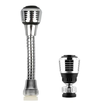 

High Pressure Faucet Water Filter Adapter Water Bubbler Nozzle Extender 360 Rotation Water-saving Bathroom Kitchen Accessories