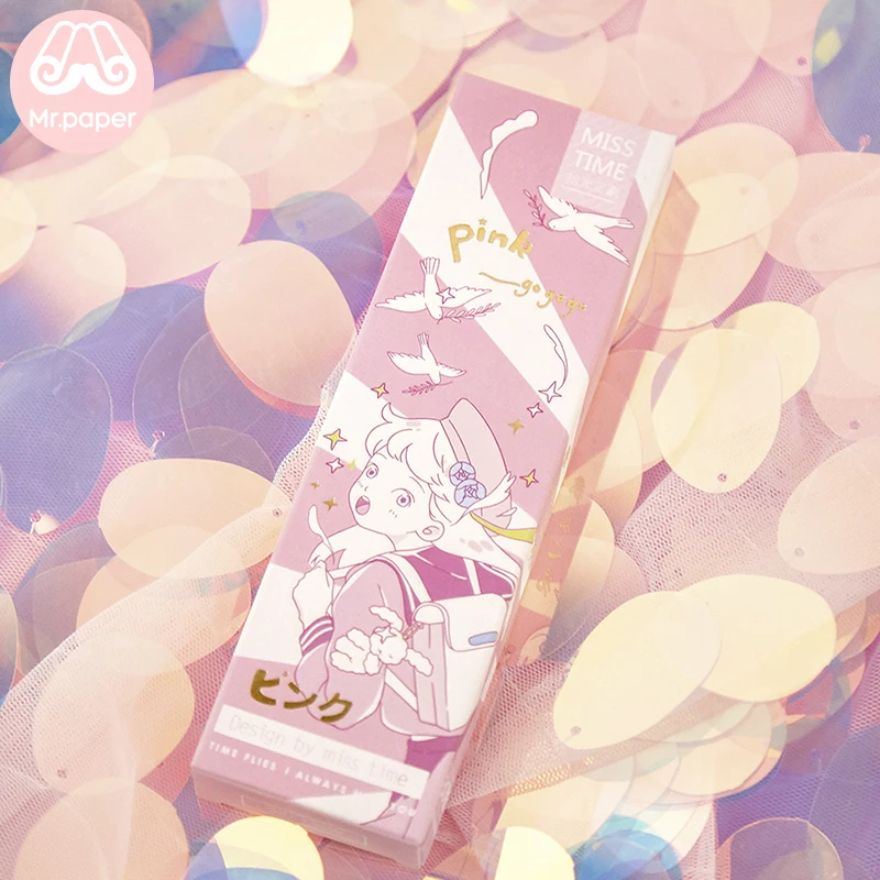 Mr paper 30 шт./кор. розовый Go Kawaii Мультфильм микро Лето закладки для новизны книга для чтения создатель страницы бумаги presents подарки