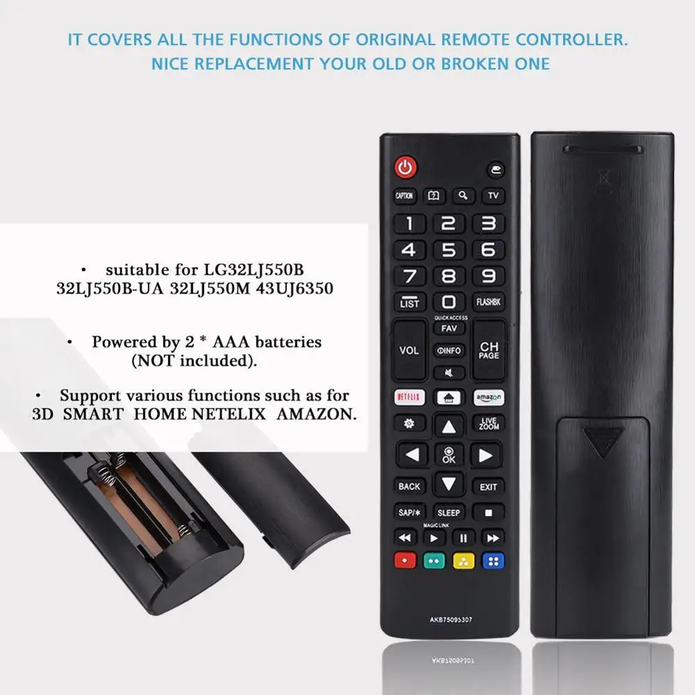 Универсальный пульт дистанционного управления AKB75095308 умный для LG TV 43UJ6309 49UJ6309
