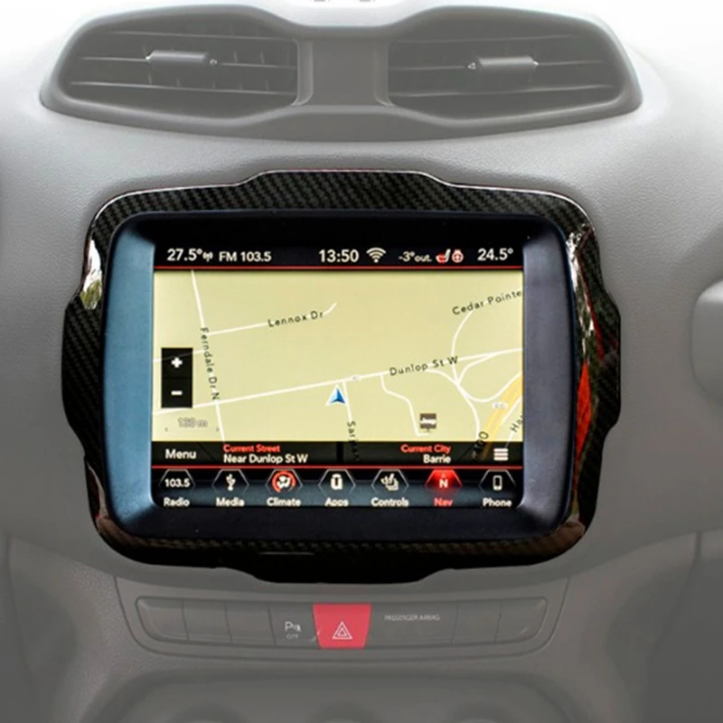 Автомобильная стерео панель Крышка навигация GPS декоративная накладка для Jeep