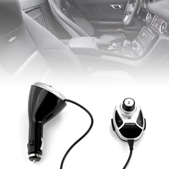 

Bluetooth Dual-USB FM Transmitter Audio Car Mp3 Player Wireless In-Car FM Modulator Handsfree Car Kit with Independent Speaker