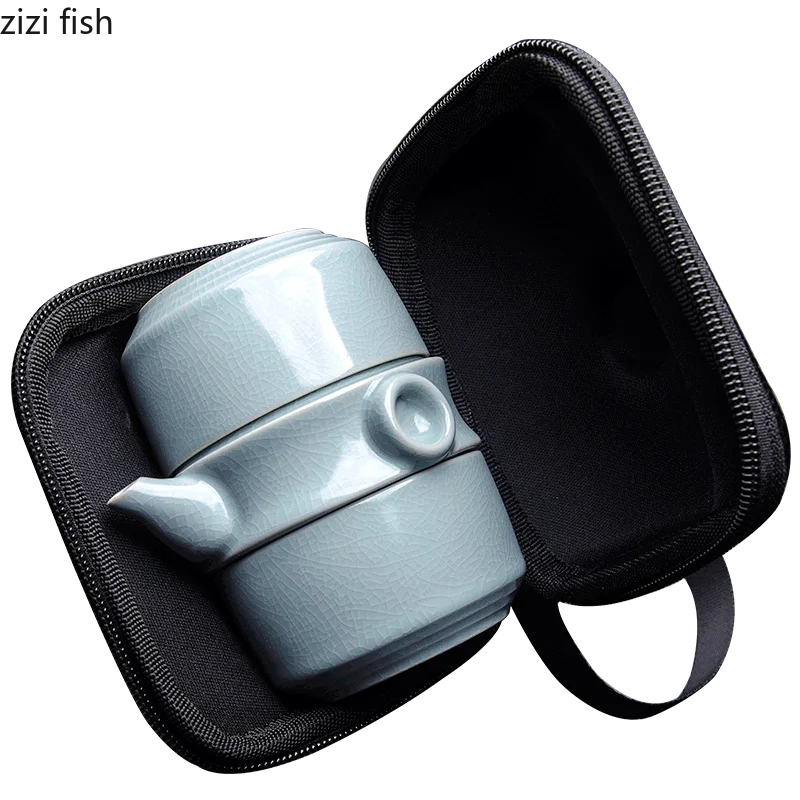 

Portable MINI Travel Tea Set Home Get Together Decoration Accessories Kung Fu Tea Set Ceramic Portable Tea Set