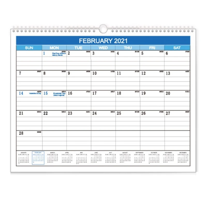 OPQ-Academic Wall Calendar 2020-2021 Hanging Monthly for Planning and Organizing Home or Office School | Канцтовары для офиса и