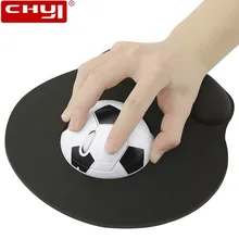 CHYI Беспроводная в форме футбольного мяча Компьютерная Мини мышь 2,4G USB оптическая 3D Mause эргономичная креативная мышь для ноутбука