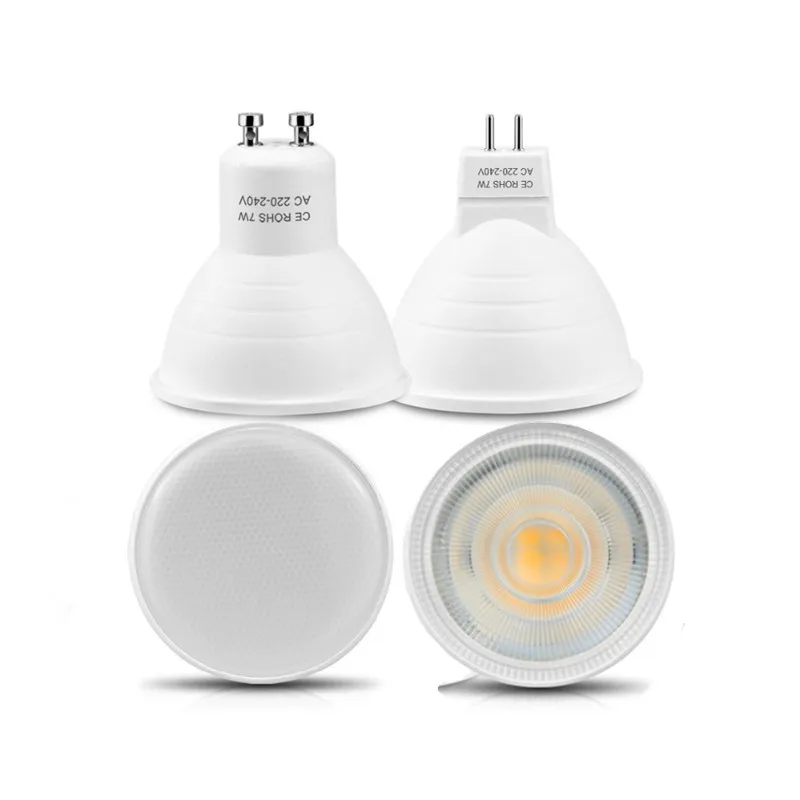 GU10 MR16 6 Вт Светодиодный светильник 120/24 градусов 220 В переменного тока bombilas Lampada