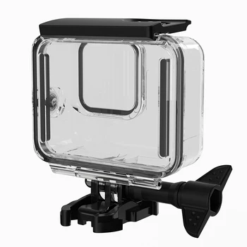 

60M Go Pro Diving Case Waterproof Housing Shell for Gopro Hero Black 8 Swimming Diving Case Microphone Adapter Cage Accessories
