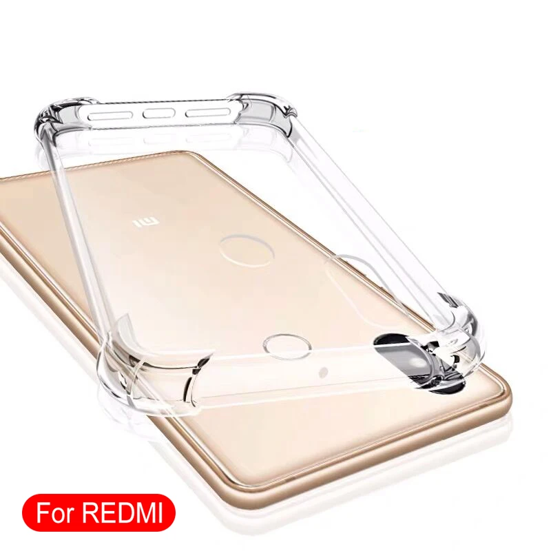 Luxury Shockproof Case For Xiaomi Redmi Note 9 8 7 6 5 Pro 8t 9s Transparent Soft Clear 8a 7a 6a 5a K20 K30 | Мобильные телефоны и