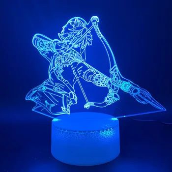 

Led Night Light Game The Legend of Zelda Link Figure Nightlight Home luminaria Light Birthday Gift for Kids Bedroom 3d Lamp Boy