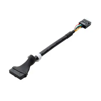 

Flexible Material Usb3.0 20pin Male To Usb2.0 9pin Motherboard Female Cable Use For Cd-rom Floppy Drive Panel