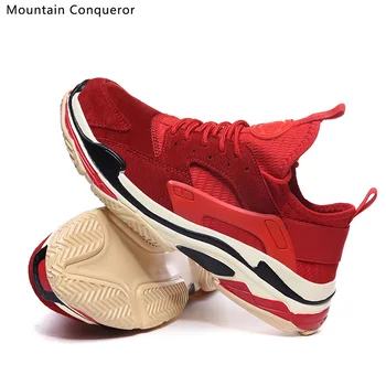 

Mountain Conqueror Men Sneakers Breathable 38-44 2019 Lightweight Fashion Casual Shoes Men Classic Basketball Footwear