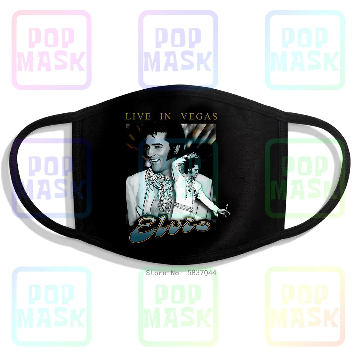 Elvis Presley Slim Fit Live In Vegas печатная моющаяся дышащая многоразовая фотография |