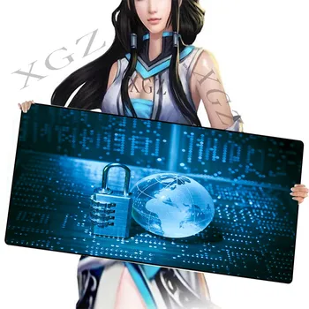 

XGZ Fantasy Planet with Large Game Locking Edge Mouse Pad Keyboard Mat Table Player's Laptop Mousepad