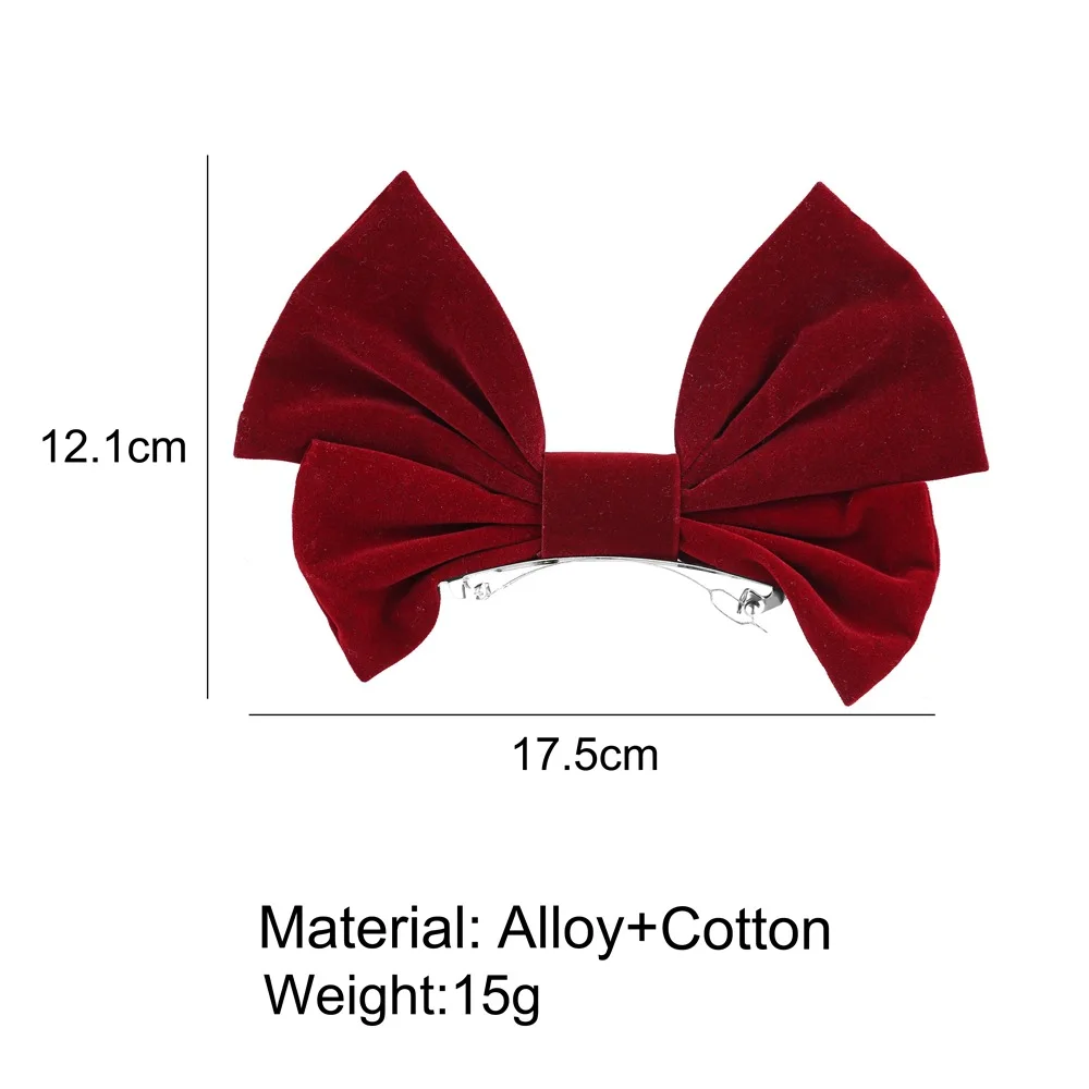 2021 Fashion Girls Retro Black Velvet Bow Hairpin Ladies Wedding Long Satin Ribbon Korean Hairpin Hair Accessories Headdress