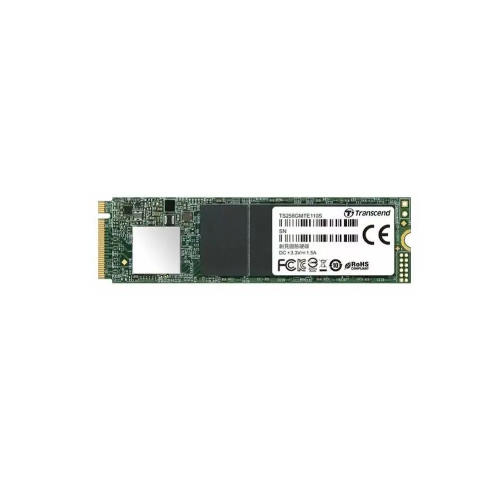 Накопитель SSD M.2 Transcend 256Gb MTE110S TS256GMTE110S (PCI-E 3.0 x4 up to 1800/800Mbs 110000 IOPs 3D TLC | Компьютеры и