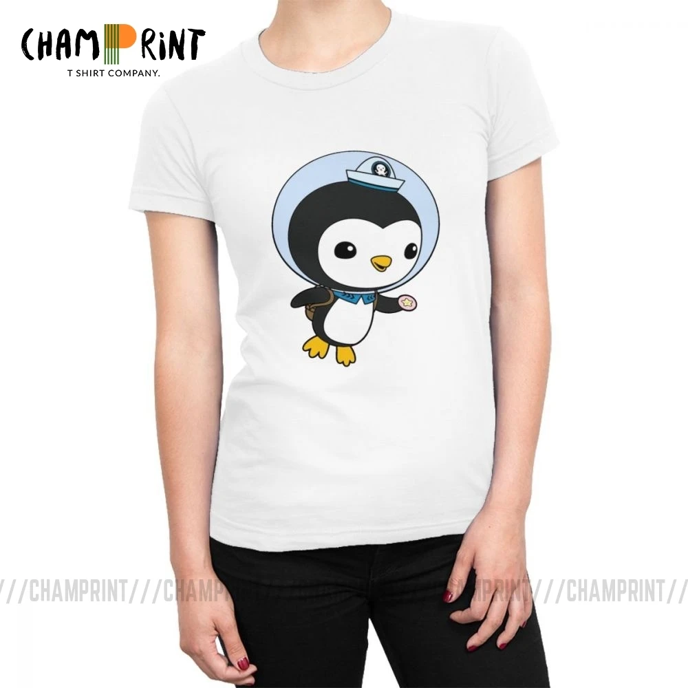 Flappity Flippers T-shirts Women's 2019 The Octonauts Cartoon Anime Peso Cotton Tshirt Vogue Tops Tees Female Clothing | Женская