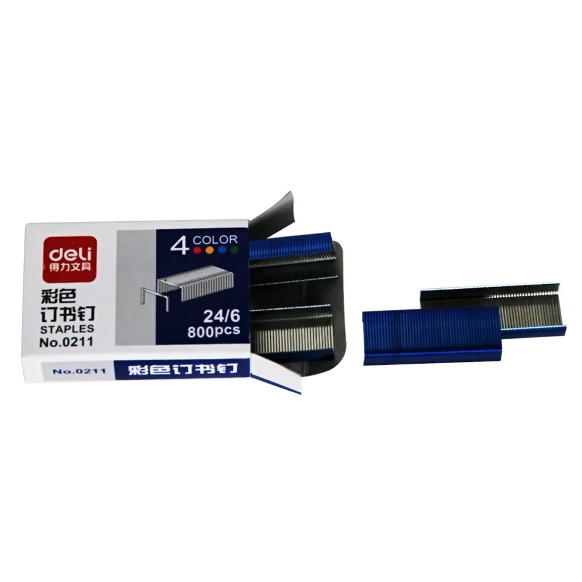 0211 Color Staple Office Convention 12 Staples 24/6 Unified Nail Students Stationery Nail Office supplies classroom stationery s