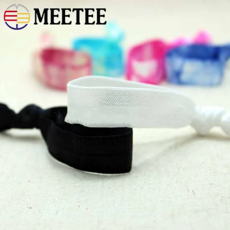 Эластичная лента Meetee 22 м 15 мм яркая для волос нейлоновая украшение головы