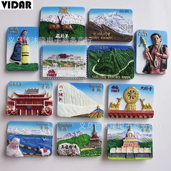 

VIDAR Potala Palace, Tibet, Resin Refrigerator Magnet Magnet Engraving, Xi'an Scenic Spot Magnetic Refrigerator Magnet Travel