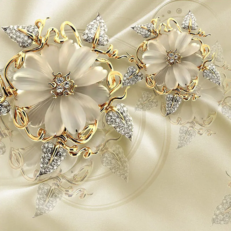 Custom-3D-Mural-Wallpaper-European-Style-Diamond-Jewelry-Golden-Flower-Backdrop-Decor-Mural-Modern-Art-Wall (1)