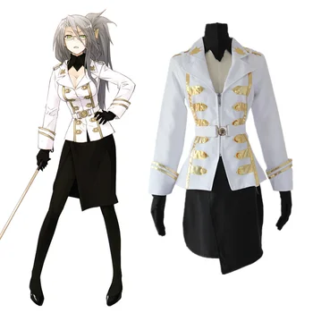 

Halloween Anime uniform set Rider Cosplay Fate Grand Order Costume Fate Apocrypha Rider Costume Women's jacket skirt Free gloves