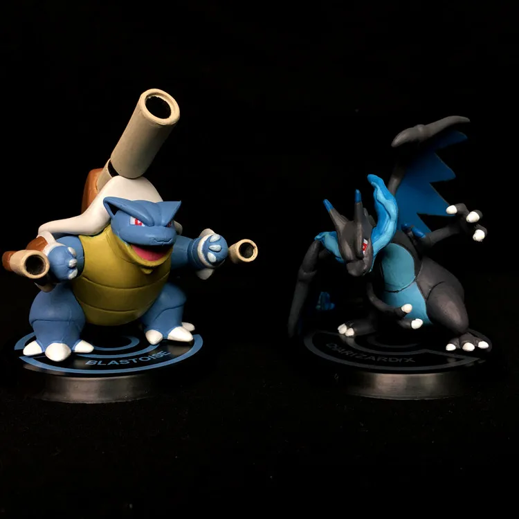 6 шт./компл. Takara Tomy Pokemon Pikachu игрушки Фигурки Venusaur Charizard Mewtwo Blastoise куклы для мальчика