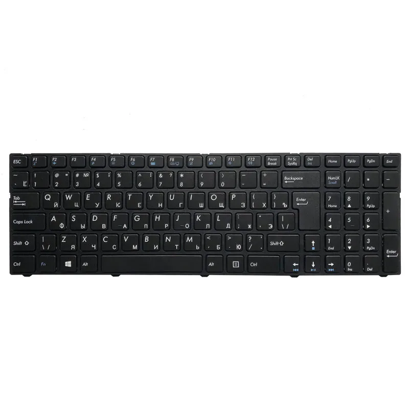 Русская клавиатура для ноутбука Medion Akoya MSI E6237 E7416 P7627 P7628 E6239T P6643 P7631 MD 98873 черная с