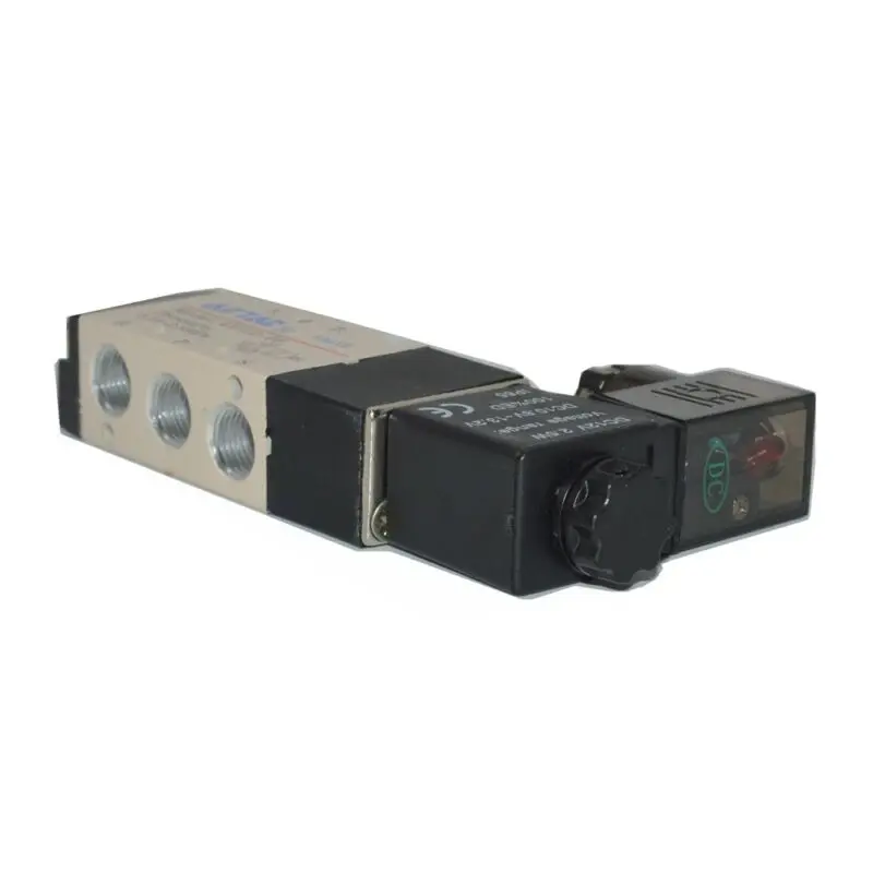 1pc DC12V 4V110-06 Solenoid Valve 5 Ports 2 Positions Durable For Air Cylinder