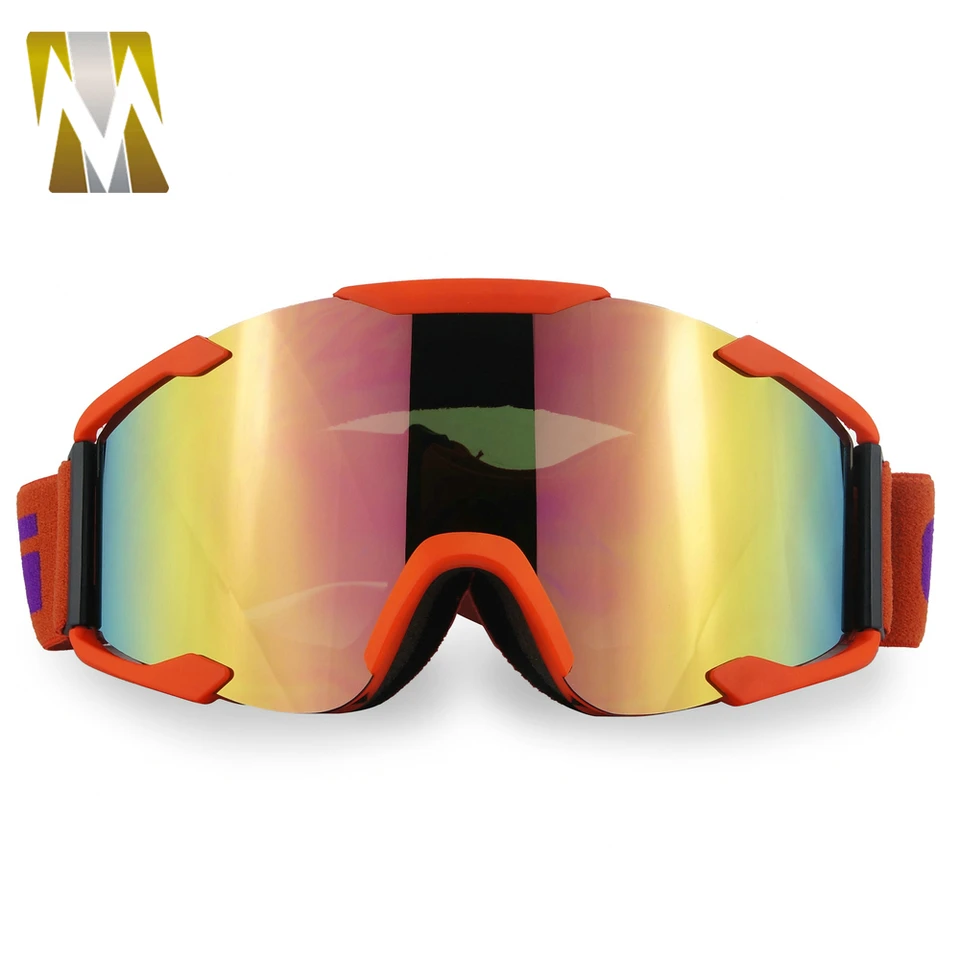 orange motorcycle goggles