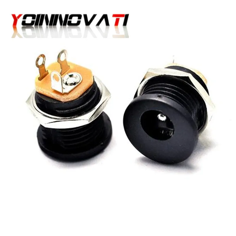 DC Power Socket Connector 100PCS DC-022 5.5*2.1mm DC022 Panel Mounting Jack with Nut YOINNOVATI | Обустройство дома