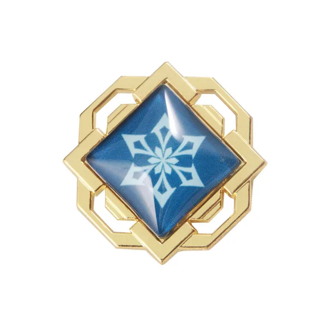 Game Genshin Impact Eyes Of God Mondstadt Pins Brooches Luminous 7 Element Kawaii Cosplay Badges 017