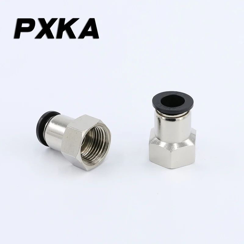 2 шт., разъем PCF6-01, черный, 8mm-02, быстрый 10-03 шланг, быстро вставлять внутренние нити