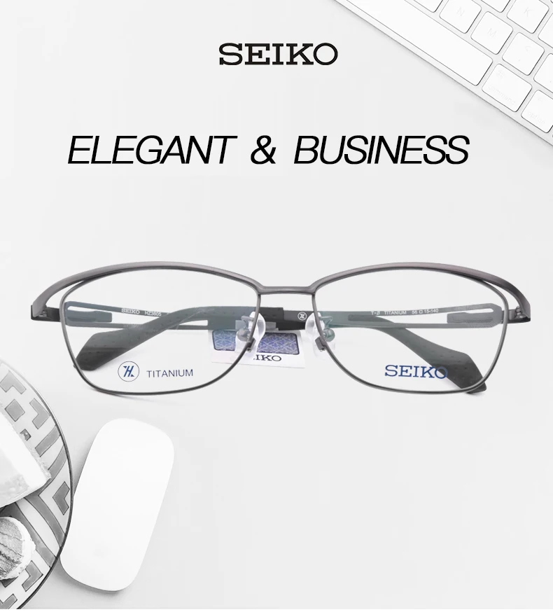 SEIKO оптическая оправа для очков мужские титановые спортивные очки es Рецептурные очки мужские негабаритные оправы для очков HZ3605