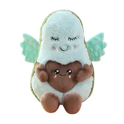 22 см каваи пара авокадо плюшевые игрушечные фрукты мультфильм Ангел любовь крылья авокадо папа мама кукла для детей подарок игрушка на