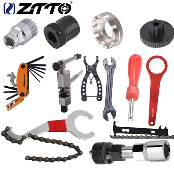 

ZTTO bicycle repair tool kit Cassette remover socket bottom bracket removing socket tool chain cutter crank removing tool