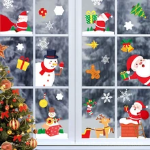 Etiqueta da janela do natal feliz natal decoração para casa ornamento de natal natal natal papai noel presente navidad 2021 ano novo 2022