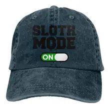 Унисекс регулируемые джинсы бейсболка s Ленивец режим Кепка в стиле хип-хоп