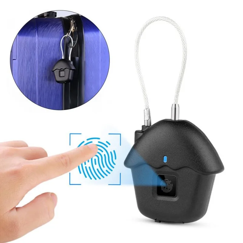 Smart Keyless замок отпечатков пальцев для двери багаж чехол Противоугонный замок безопасности с USB подзарядкой батарея IP65 водонепроницаемый