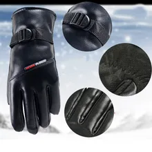 Теплые лыжные перчатки для мужчин и женщин, зимние лыжные флисовые водонепроницаемые перчатки для сноуборда с сенсорным экраном, зимние мотоциклетные теплые варежки