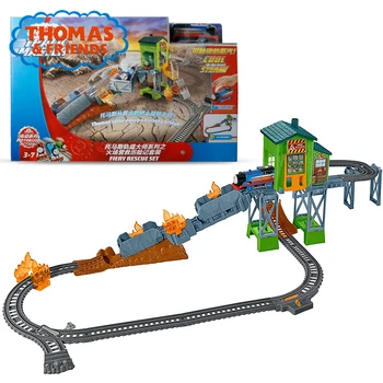 

thomas & friends Electric Series Train Toys Railway Builder Set TrackMaster Fiery Rescue Adventure Toys FBK47 For kid's Birthday