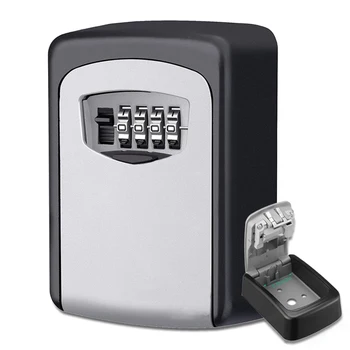 

Keybox Lock Key Safe Box Outdoor Wall Mount Combination Password Lock Hidden Keys Storage Box Security Safes For Home Office
