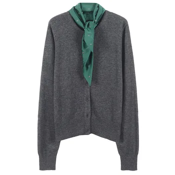 

Runway Bow Tie Patchwork Knitted Women Cardigan Loose Single Breasted Sweater Fashion Autumn Female Outwear Ladies Coat Oversize