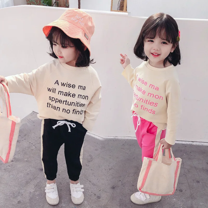 

2020 CHILDREN'S Suit CHILDREN'S Clothes Spring Childrenswear Girls Spring Clothing New Style Baby Sports Two-Piece Set