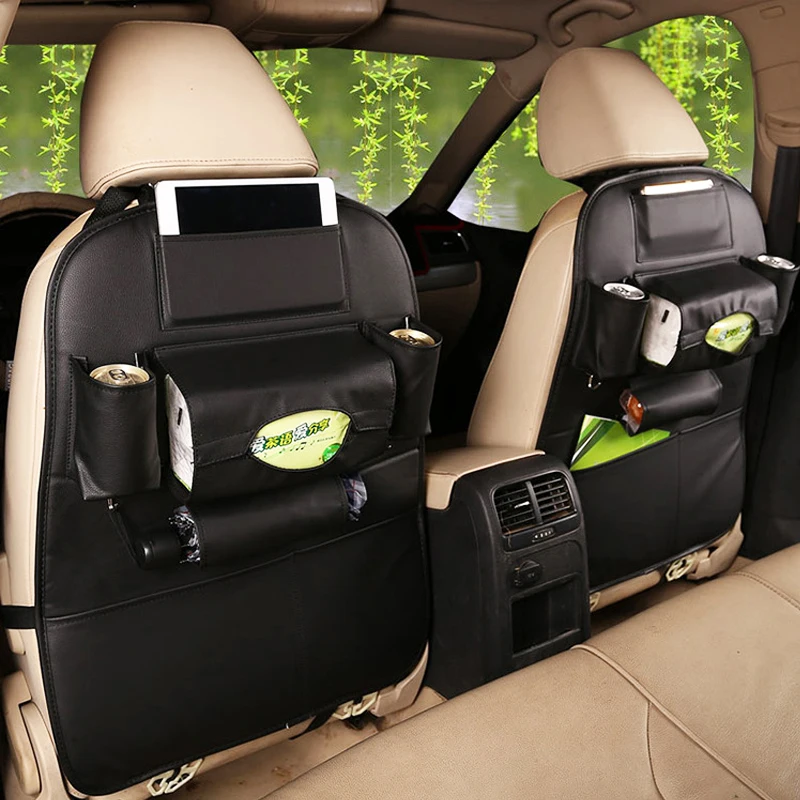 car organizer car storage bag creative car seat cover Multifunctional seat back bag dirt-resistant easy clean freeshipping