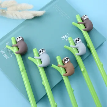 

3pcs Lazy Sloth Gel Pen Ballpoint Black Color Ink Roller Ball Pens Writing Office Decoration School Student D6977